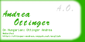 andrea ottinger business card